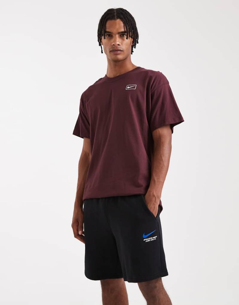Nike - Line Art - Fleece-Shorts in Schwarz von Nike