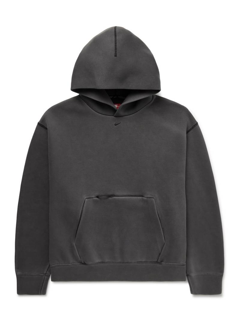 Nike - Logo-Embroidered Jersey Hoodie - Men - Black - XXL von Nike