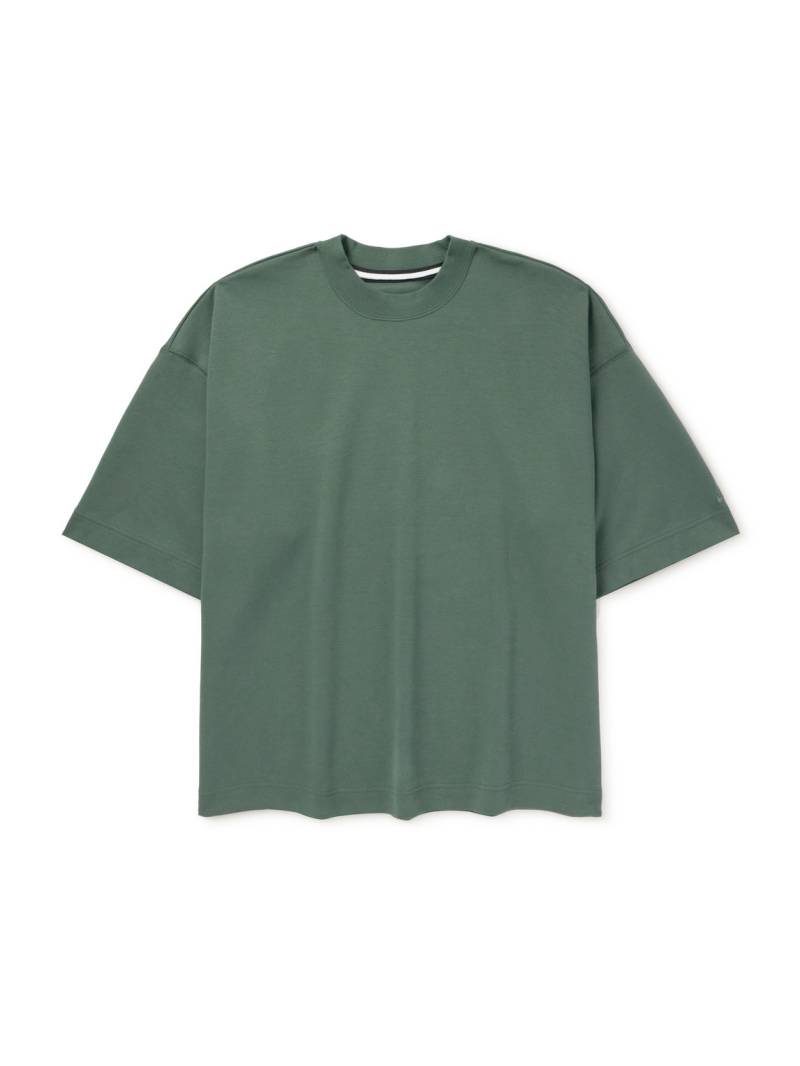 Nike - Logo-Embroidered Oversized Cotton-Blend Tech-Fleece T-Shirt - Men - Green - XXL von Nike