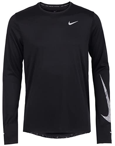 NIKE Miler Funktionsshirt für Herren, Midnight Navy/Silber,XXL von Nike