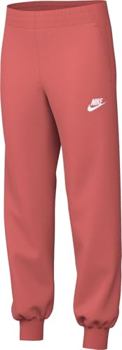 Nike Mädchen Club FLC Hr FTD Lbr Hose, Magic Ember/Magic Ember/White, 13-15 Jahre von NIKE