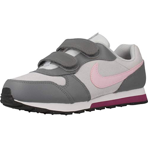 Nike Md Runner 2 (PSV) Leichtathletikschuhe, Mehrfarbig (Pure Platinum/Pink Foam/Cool Grey 017), 32 EU von Nike