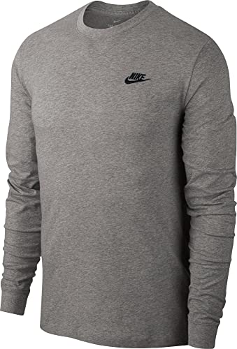 Nike Men's Sportswear Sweatshirt, DK Grey Heather/Black, 3XL/T von Nike