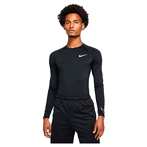 Nike Mens M NP DF Tight TOP LS Sweatshirt, Black/White, 2XL-T von Nike