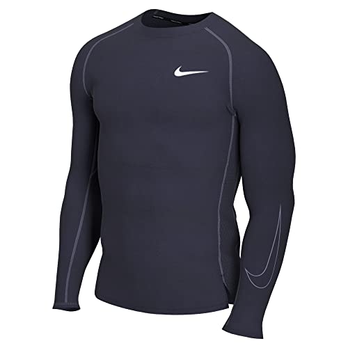 Nike Mens M NP DF Tight TOP LS Sweatshirt, Obsidian/Iron Purple/Iron Purple, 2XL-T von Nike