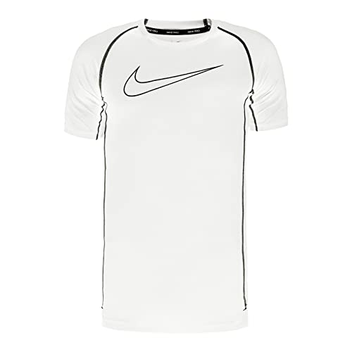 Nike Mens M NP DF Tight TOP SS T-Shirt, White/Black/Black, 2XL-T von Nike