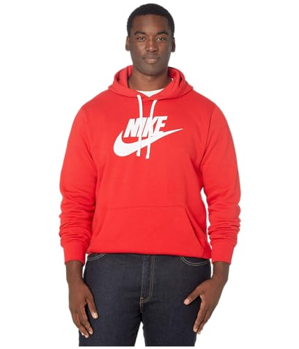 Nike Mens M NSW Club Hoodie PO BB GX Sweatshirt, University red/White/White, 2XL von Nike