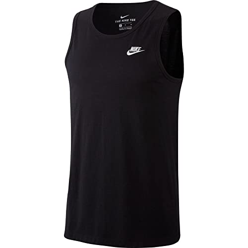 Nike Mens M NSW Club-Tank Vest, Black/White, M-T von Nike