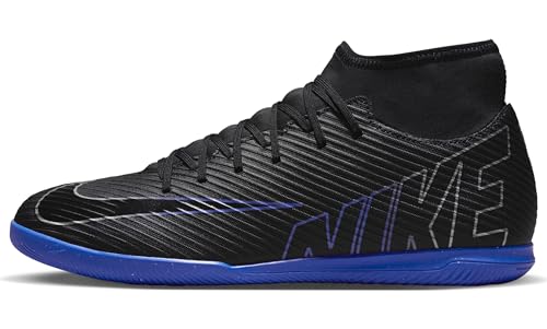 Nike Herren Superfly 9 Club IC Fussballschuh, Black/Chrome-Hyper Royal, 46 EU von Nike