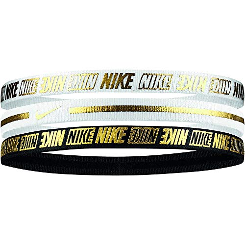 Nike Metallic Headbands 3Pk 2.0, Weiß von Nike