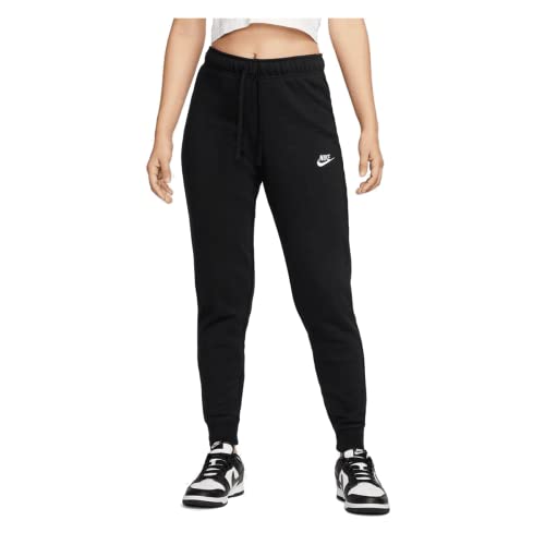 Nike Mid Rise Slim Women Sweatpants Jogginghosen (S, Black/White) von Nike