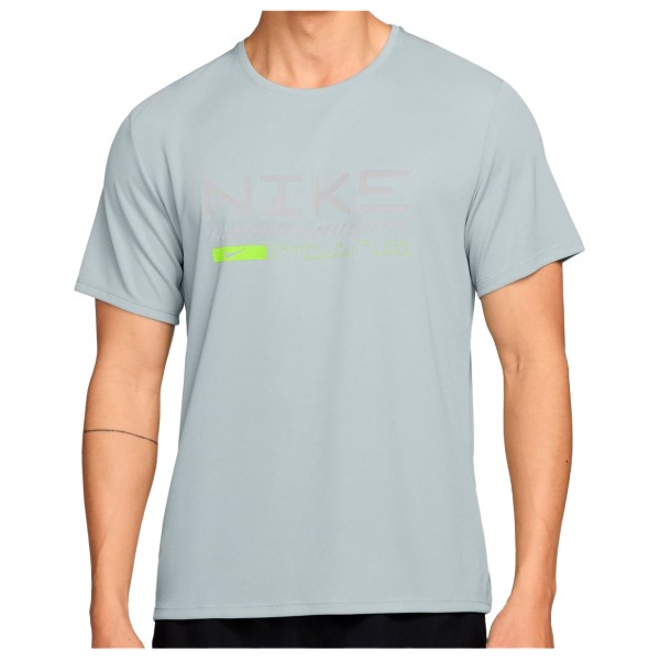 Nike - Miler Winterized S/S Running Top - Laufshirt Gr M grau von Nike