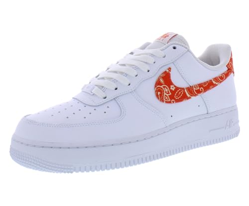 Nike Damen Air Force 1 Halbschuh, Weiß/Rush Orange-Weiß, Größe 38, 38.5 EU von Nike