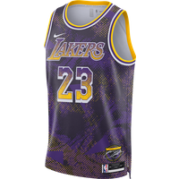 Nike NBA Herren Trikots/Replikate - Lila - Größe M - Poly Mesh von Nike