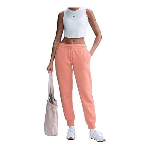 Nike NSW Phoenix Fleece Damen Jogginghose Farbe: Apricot/Weiß (844); Größe: M von Nike