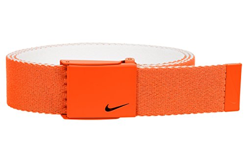 Nike New Tech Essentials Herren-Gürtel, wendbar, Team Orange/Weiß, Einheitsgröße von Nike