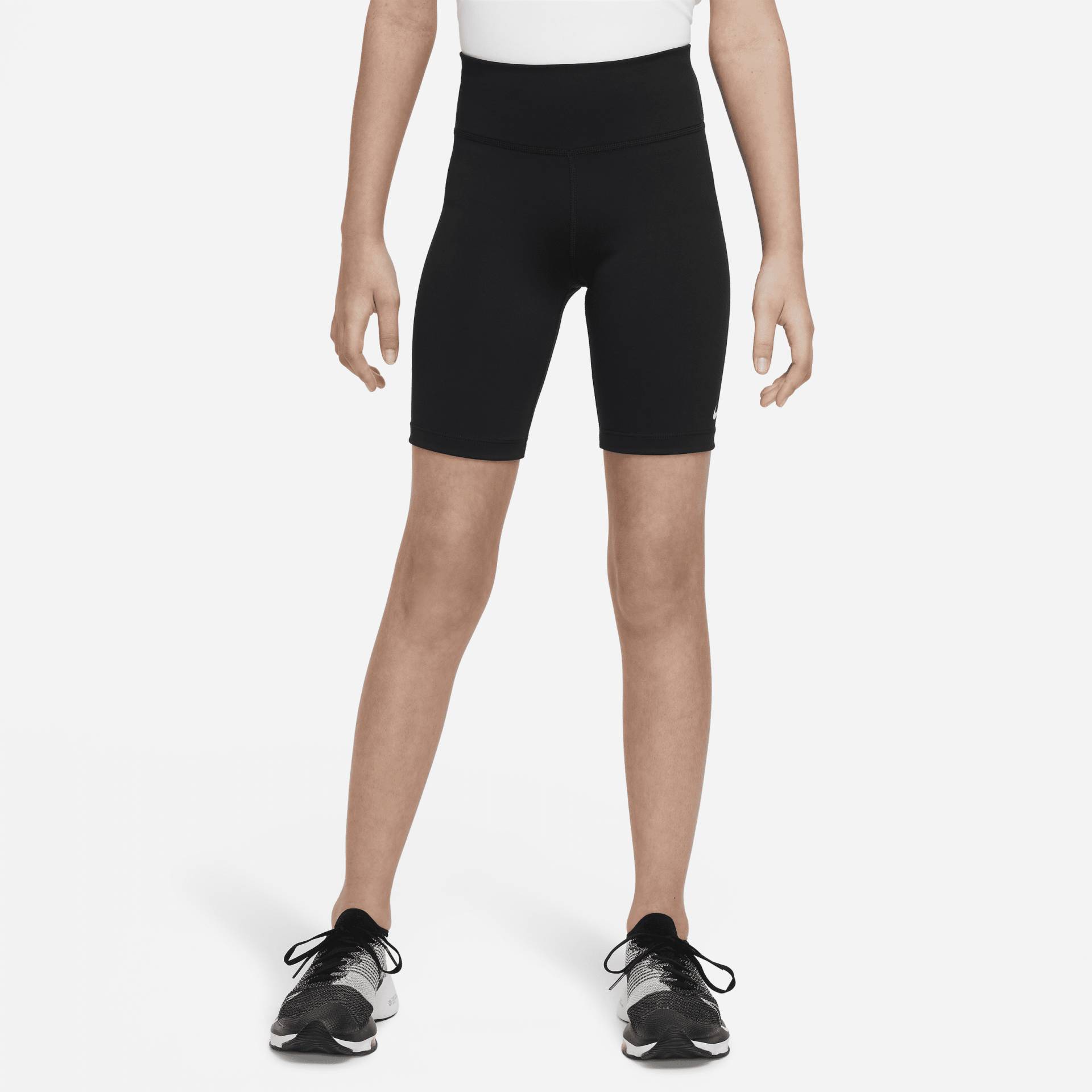 Nike One Bike Shorts mit Print für ältere Kinder (Mädchen) - Schwarz von Nike