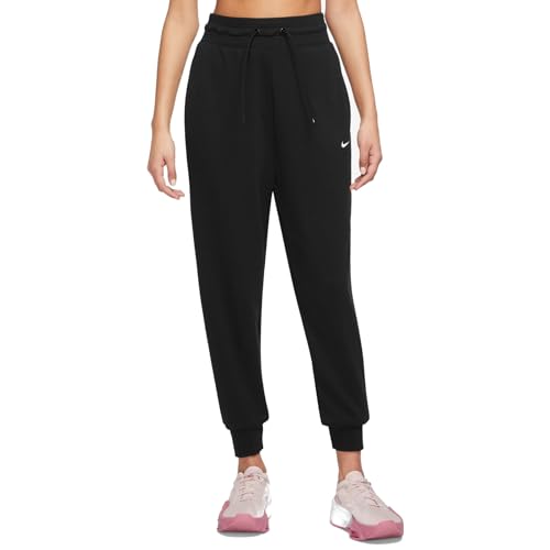 Nike One Dri-FIT Women Sweatpants Jogginghosen (DE/NL/SE/PL, Alphanumerisch, XS, Regular, Regular, Black/White) von Nike