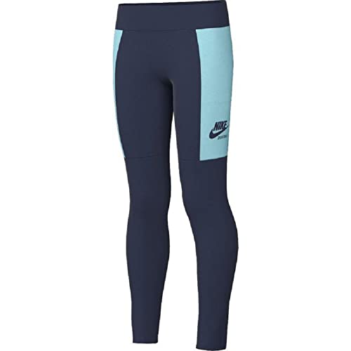 Nike One High Rise 7/ Allover Print Leggings Tights (S, Aqua) von Nike