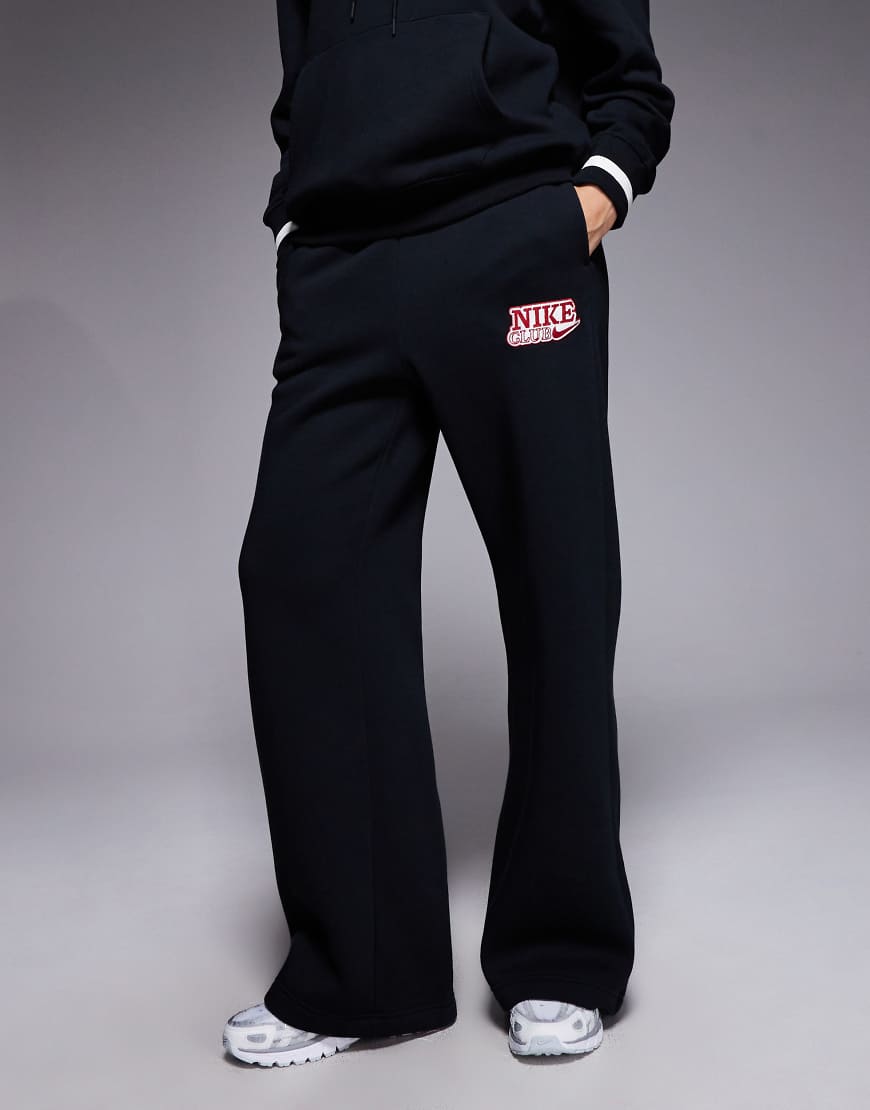 Nike - Oversize-Jogginghose in Schwarz mit weitem Schnitt und hohem Bund von Nike