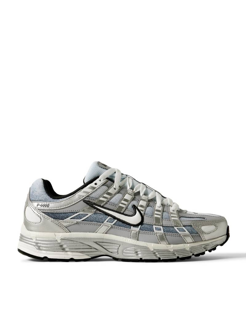 Nike - P-6000 Leather and Mesh Sneakers - Men - Silver - US 7.5 von Nike