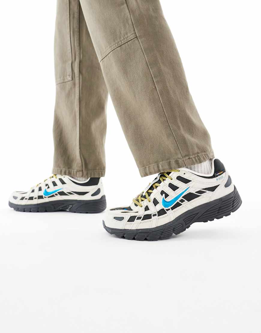 Nike - P-6000 - Premium-Sneaker mit Cordura in Schwarz und Beige von Nike