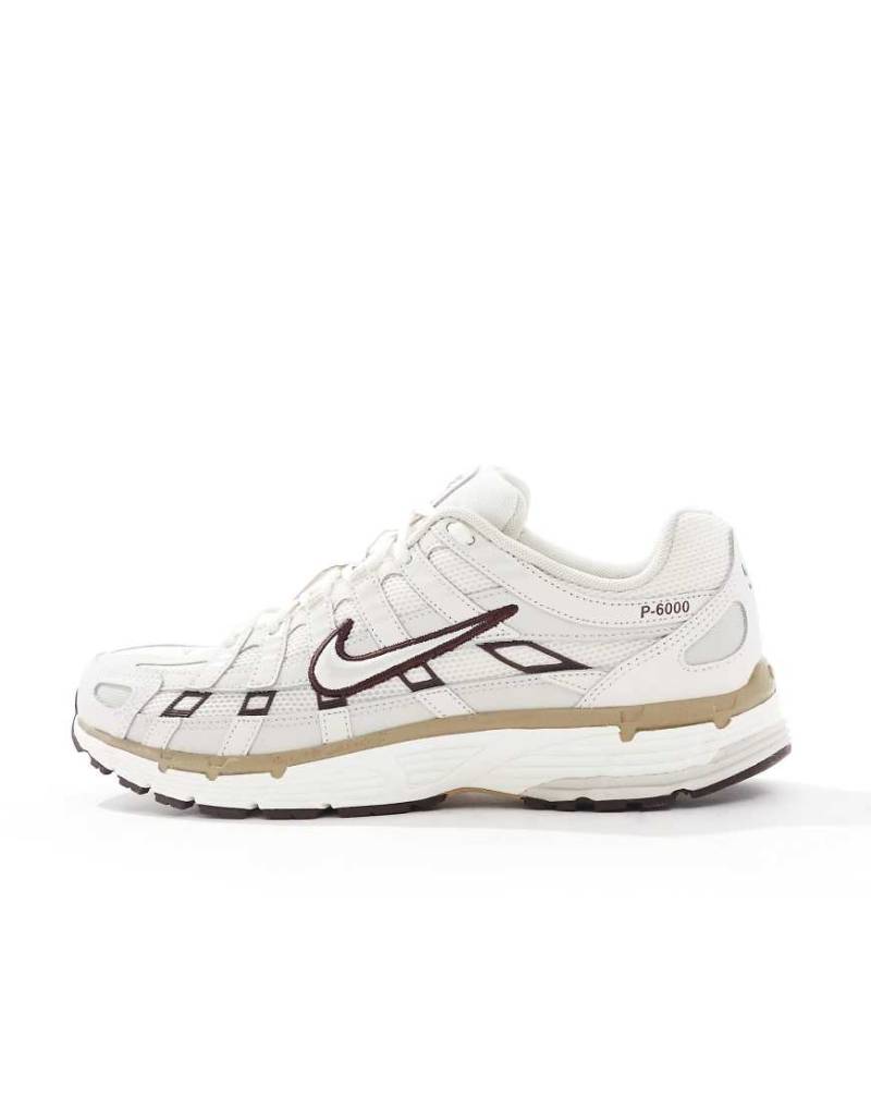 Nike - P-6000 - Unisex-Sneaker in Weiß und Braun-Neutral von Nike