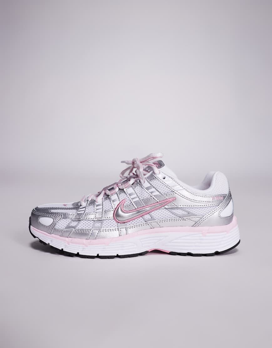 Nike - P-6000 - Unisex-Sneaker in Silber und Rosa von Nike