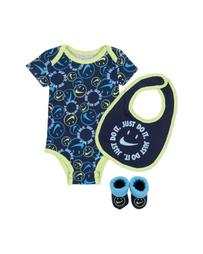 Nike PLAY HAPPY BODYSUIT,BIB E BOO NN0032-U90, blau, 6-12 Monate von Nike