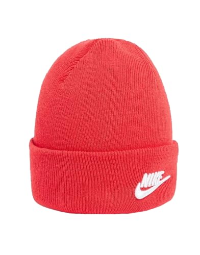 Nike Peak Futura Beanie Wintermütze (DE/NL/SE/PL, Alphanumerisch, Einheitsgröße, red/White) von Nike