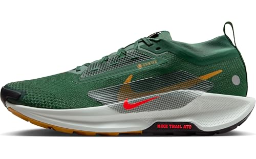 Nike Pegasus Trail 5 Gore-TEX wasserdichter Herren Traillaufschuh, Fir/Bright Crimson-Clay Green, 42 EU von Nike