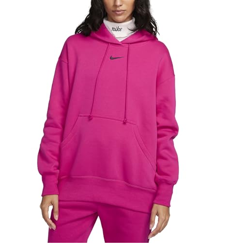 Nike Phoenix Women Hoody Kapuzenpullover (DE/NL/SE/PL, Alphanumerisch, M, Regular, Regular, Fireberry) von Nike