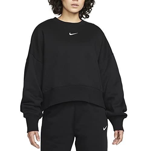 Nike Phönix Women Sweater Sweatshirt (L, Black/sail) von Nike