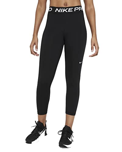 Nike Pro 365 Mid Rise Leggings (XS, Black/White) von Nike