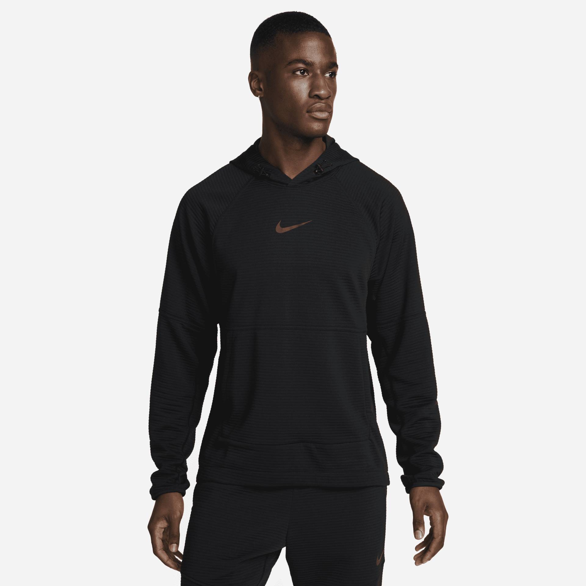Nike Dri-FIT Fleece-Fitness-Pullover für Herren - Schwarz von Nike