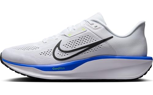 Nike Quest 6 Herren Straßenlaufschuh, White/Black-Hyper Royal-Volt, 46 EU von Nike