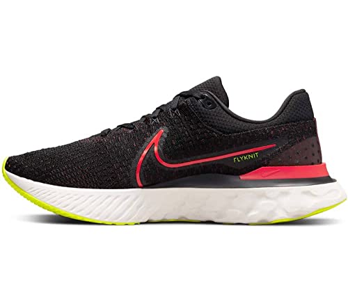 Nike React Infinity Run FK 3 Herren Running Trainers DH5392 Sneakers Schuhe (UK 10 US 11 EU 45, Black Siren red Team red Volt 007) von Nike