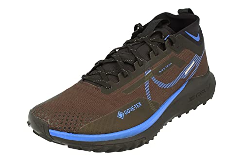 Nike React Pegasus Trail 4 GTX Herren Running Trainers FB2193 Sneakers Schuhe (UK 7 US 8 EU 41, Velvet Brown medium Blue Black 200) von Nike