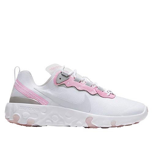 Nike Renew Element 55 (Gs) Sneaker, Blanco/Pure Platinum-Pink-Lt Smoke Grey, 38.5 EU von Nike