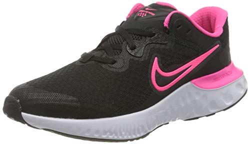 Nike Renew Run 2 (GS) Running Shoe, Black/Hyper Pink-Dark Smoke Grey-Smoke Grey-White, 37.5 EU von Nike