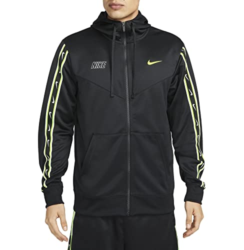 Nike Repeat Trackjacket Kapuzenjacke Jacke (XL, black/volt) von Nike