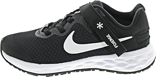 Nike Revolution 6 FlyEase Sneaker, Black/White-DK Smoke Grey, 28.5 EU von Nike