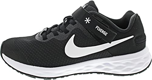 Nike Revolution 6 Flyease Sneaker, Black White Dk Smoke Grey, 38 EU von Nike
