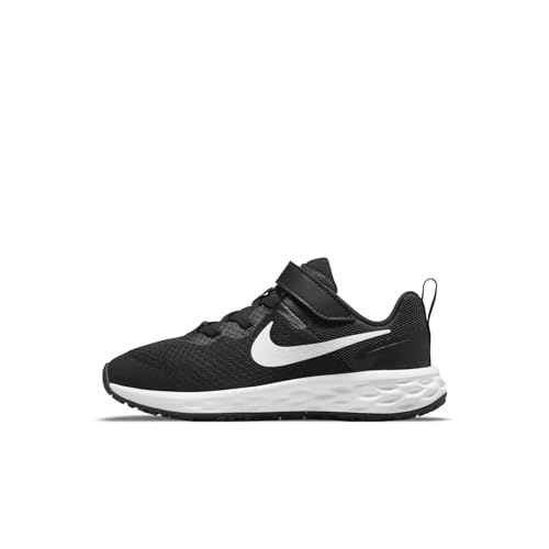 Nike Revolution 6 Kinder Sneaker, Black/White-Dk Smoke Grey, 35 EU von Nike