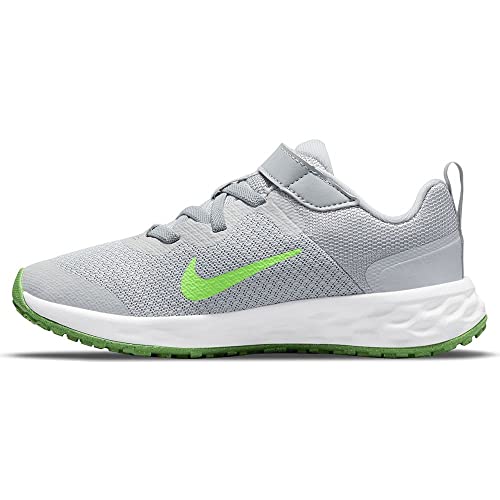 Nike Revolution 6 Nn (PSV) Tennisschuh, Lt Smoke Grey Green Strike Dk Smoke Grey Chrome, 30 EU von Nike