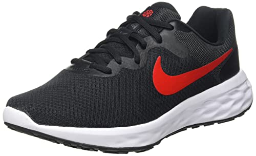 Nike Revolution 6 Straßenlaufschuh für Herren, Black/University Red-Anthracite, DC3728-005, 40.5 EU (7.5 US) von Nike
