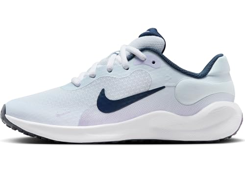Nike Revolution 7 (Gs) Low Top Schuhe, Football Grey/Midnight Navy-Lilac Bloom, 36 EU von Nike