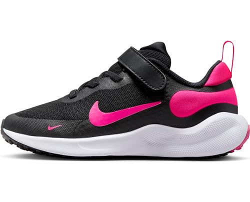 Nike Revolution 7 (PSV) Sneaker, Black Hyper Pink White, 25 EU von Nike