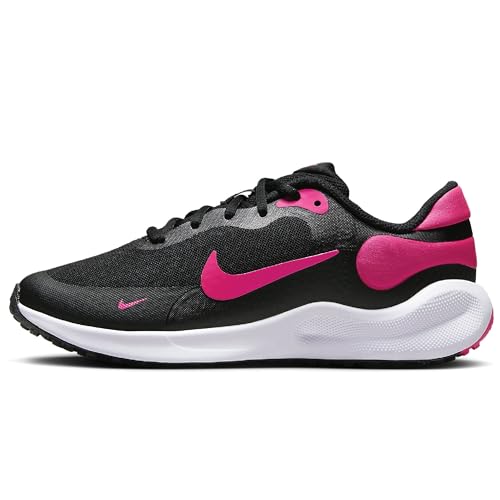 Nike Revolution 7 (GS) Sneaker, Black/Hyper Pink-WHI, 35 EU von Nike