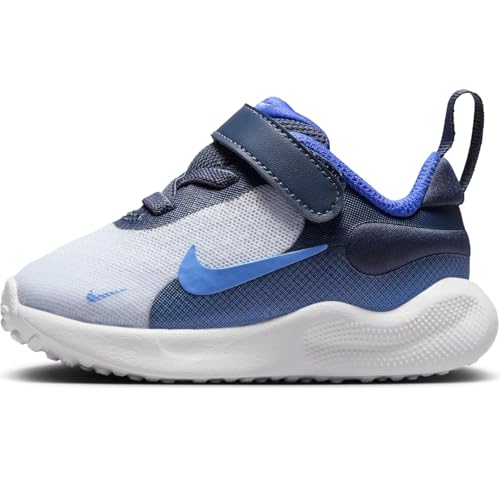 Nike Revolution 7 Schuh für Babys und Kleinkinder, Football Grey/Royal Pulse-Thunder Blue, FB7691-007, 23.5 EU (7C US) von Nike